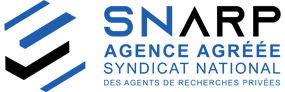 Logo cabinet agrée SNARP Syndicat national des agents de recherches privées